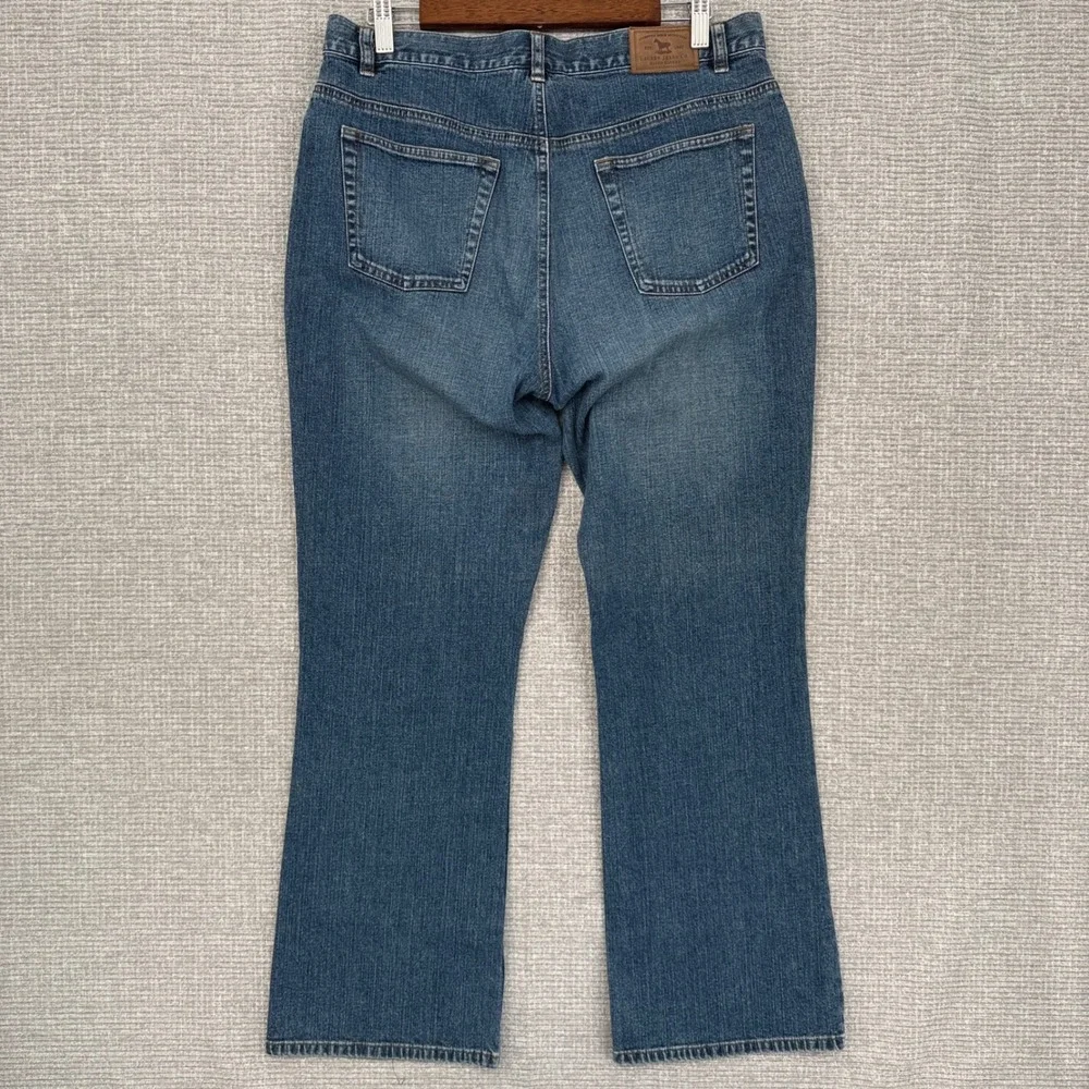 Lauren Jeans Co. Bootcut Jeans Womens Sz 16 Stretch Denim Classic‎ Blue Western